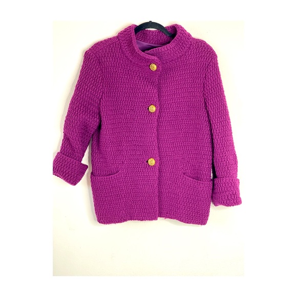 Vintage Purple Chunky Knit Sweater - Picture 2 of 8